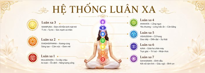 LIỆT KÊ TỪNG LỤC PHỦ NGŨ TẠNG ỨNG VỚI TỪNG LUÂN XA